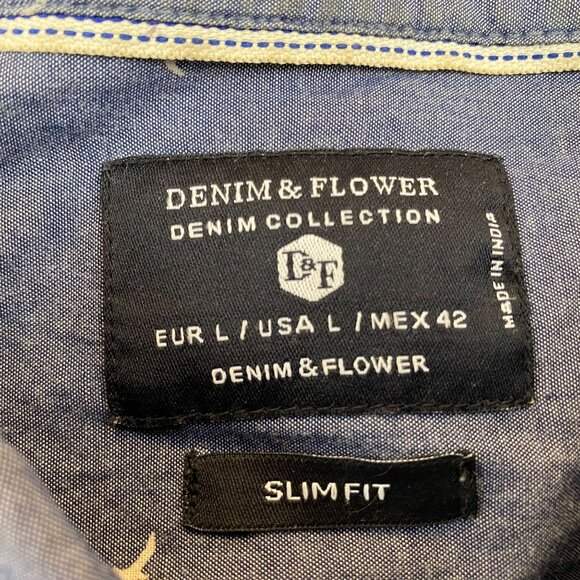 Set Of 4 Mens Long and Short Sleeve Shirts By J.Crew Denim & Flower, Talbots, Ba - Picture 4 of 7